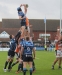 Ealing's forwards challenge for the ball